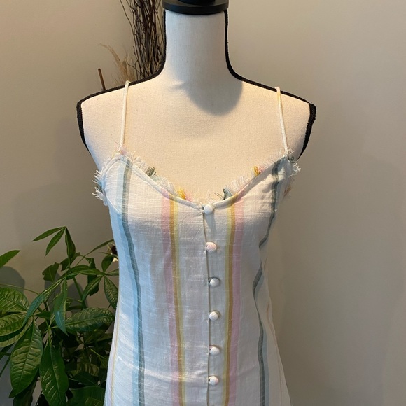 ✨Billabong (NWOT) Salty Blonde Sunny Stripes Slip Dress Size S✨ - Picture 3 of 7